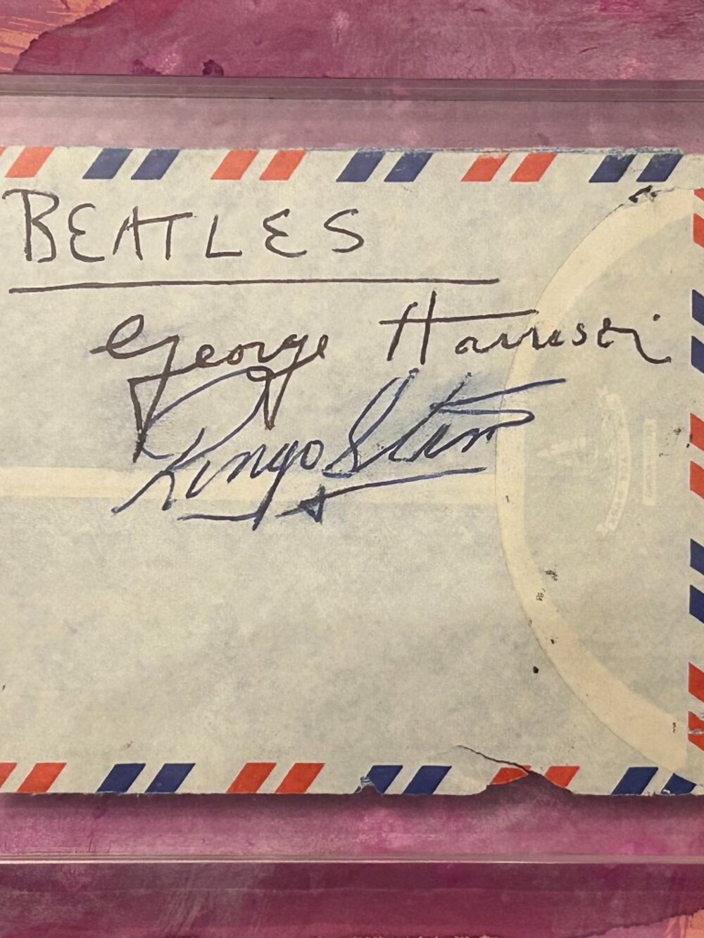 The Beatles - Rigno Starr and George Harrison Autographs